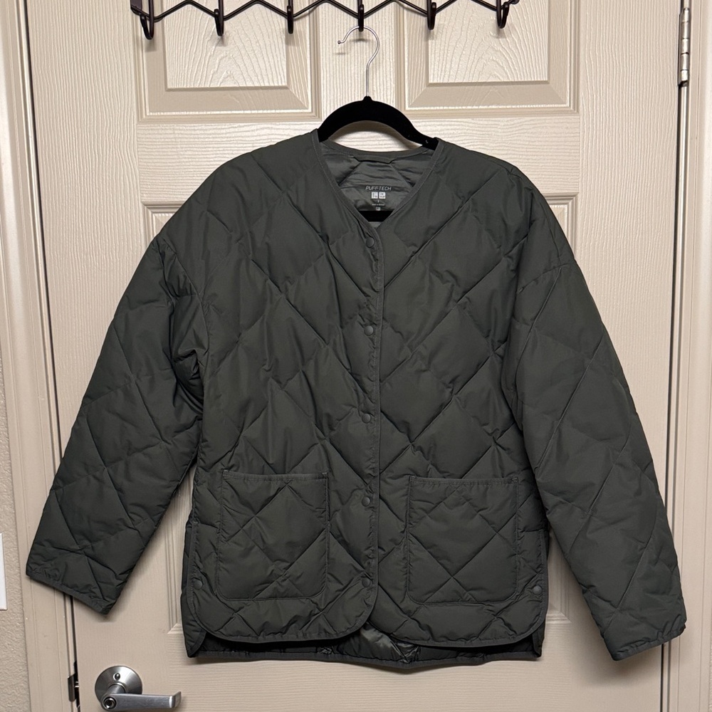 Uniqlo | Pufftech Quilted Jacket in Green Size Small
